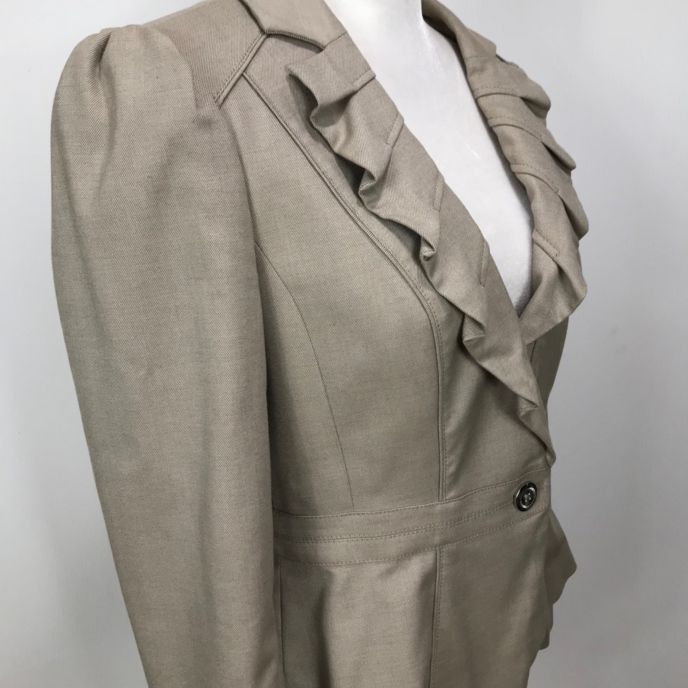 White House Black Market Tan Jacket Blazer Size 8 - Picture 4 of 10